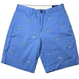 Polo Ralph Lauren Embroidered Fish Chino Shorts Blue Men’s Size 30